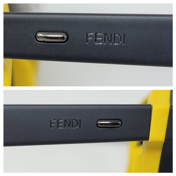 FENDI Monster Matte Gray/Yellow Sunglasses - Picture 12 of 13